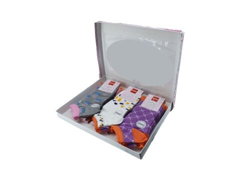 Şirin 4030-38 (36-40) Dikişsiz Bayan Penye Patik Çorap 12'li