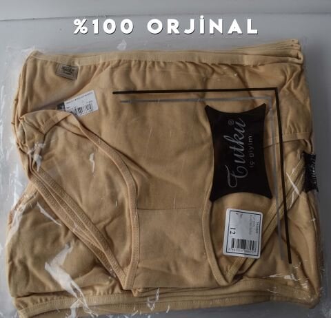 Tutku 0925 Renkli Bayan Likralı Bato Külot 12'li