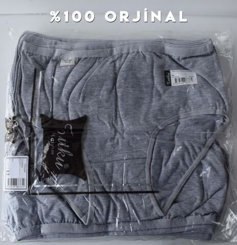 Tutku 0925 Renkli Bayan Likralı Bato Külot 12'li