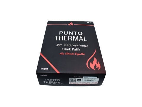 Punto 5145 (40-44) Dikişsiz Ter Emici Erkek Termal Patik 12'li
