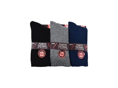 Punto 4741 (36-40) Dikişsiz Ter Emici Bayan Termal Çorap 12'li