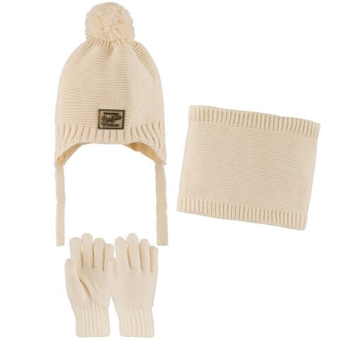 Kitti P-K25170-07 (4-8) Yaş Erkek Çocuk Şapka Atkı Eldiven Takım 6'lı