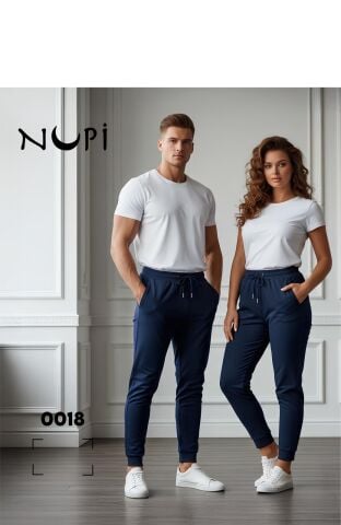 NUPİ 0018 (M-L-XL) Manşetli Paça Ünisex Oys Modal Alt 6'lı