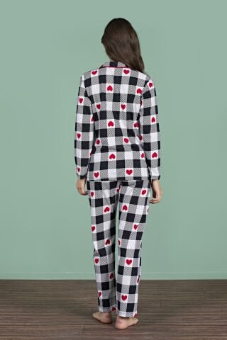 Pijadore 1958 (M-L-XL-XXL) Uzun Kollu Bayan Pijama Takım 4'lü
