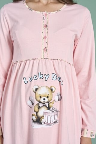 Pijadore 1948 (M-L-XL-XXL) Uzun Kollu Bayan Lohusa Pijama Takım 4'lü