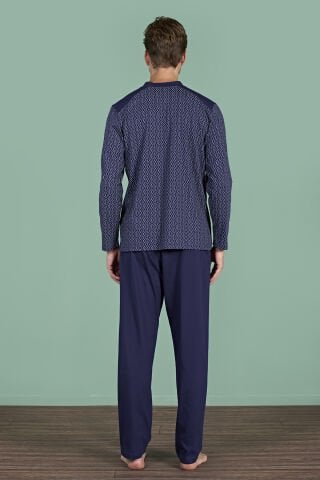 Pijadore 1933 (M-L-XL-XXL) Uzun Kollu Erkek Pijama Takım 4'lü