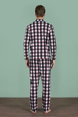 Pijadore 1962 (M-L-XL-XXL) Uzun Kollu Erkek Pijama Takım 4'lü