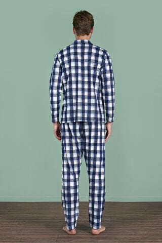 Pijadore 1962 (M-L-XL-XXL) Uzun Kollu Erkek Pijama Takım 4'lü