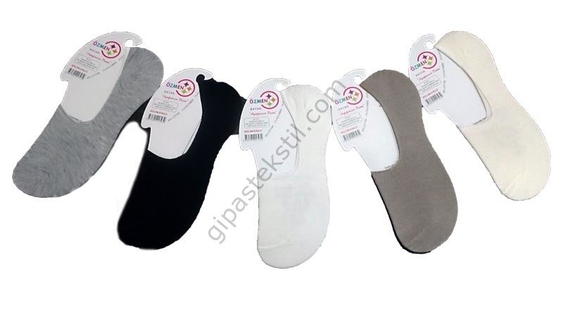 Özmen Bayan Penye Silikonlu Babet 12'li