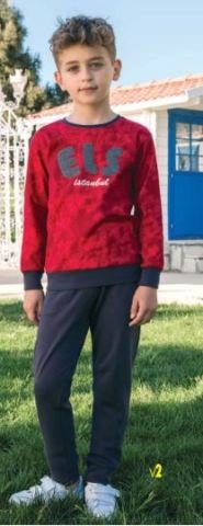 Elsima 547 Erkek Çocuk Pijama Takımı