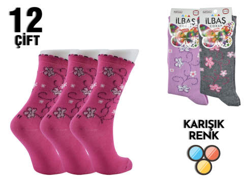 İlbaş Penye Kız Erkek Çocuk Soket Çorap 12'li