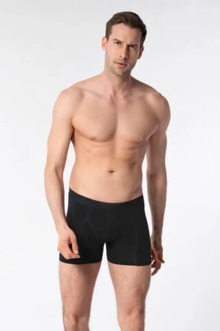 Tutku Erkek Likralı Boxer SİYAH - L