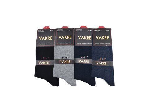 Vakre 9014-34 (41-44) Erkek Penye Likralı Çorap 12'li