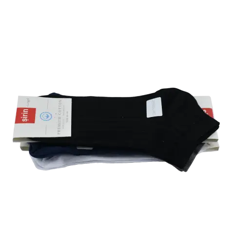 Şirin 7090-004 Ter Emici Dikişsiz Erkek Penye Patik 12'li
