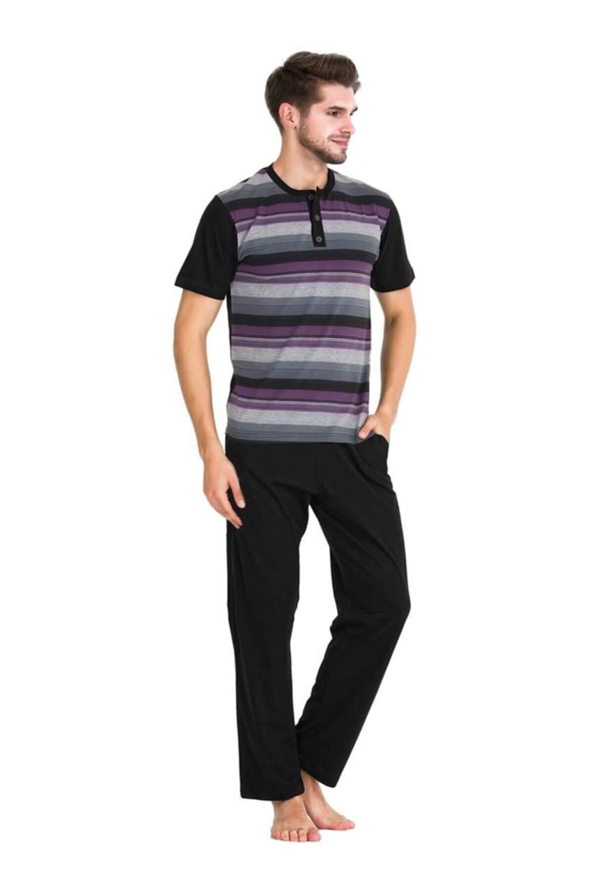 Güneş 5342 Kısa Kollu 3'lü Erkek Pijama Takımı