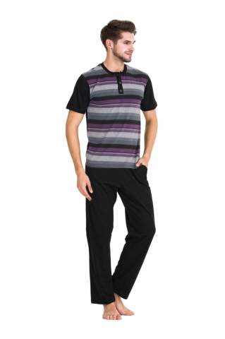 Güneş 5342 Kısa Kollu 3'lü Erkek Pijama Takımı