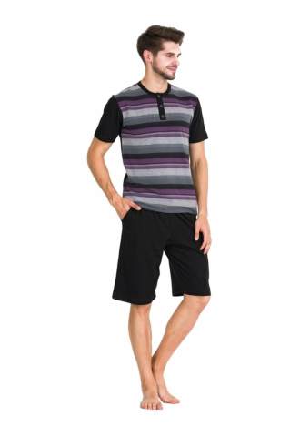 Güneş 5342 Kısa Kollu 3'lü Erkek Pijama Takımı