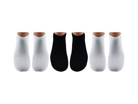 BELYY (35-38) Dikişsiz Unisex Patik Çorap 12'li