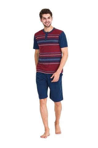 Güneş 5341 Kısa Kollu 3'lü Erkek Pijama Takımı
