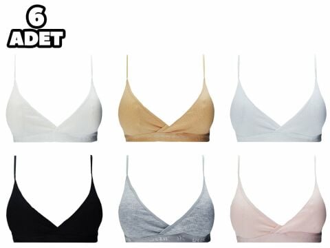 Dondeza 433 Pedli Kız Çocuk Bustiyer 6'lı