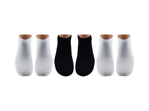BELYY (39-42) Dikişsiz Unisex Patik Çorap 12'li
