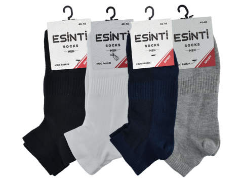 Esinti 003 %100 Pamuk Spor Erkek Patik 12'li