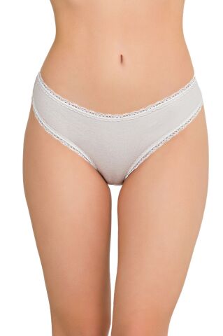 İlke 428 (S-M L-XL) Likralı Dantelli Bayan Bikini 12'li