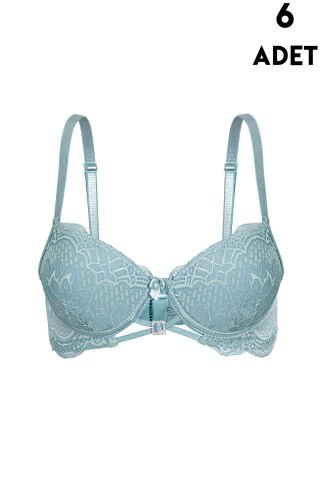 Aysemin 5074 B Cup (75-80-85-90) Balenli Destekli Bayan Sütyen 6'lı