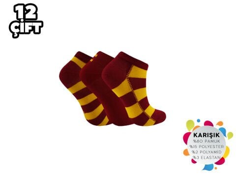 Şirin 004-GS Taraftar Çocuk Patik Çorap 12'li