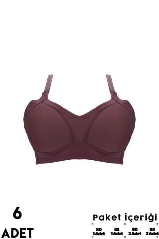 Liza 2430 Mikro Bayan Toparlayıcı Sütyen 6'lı