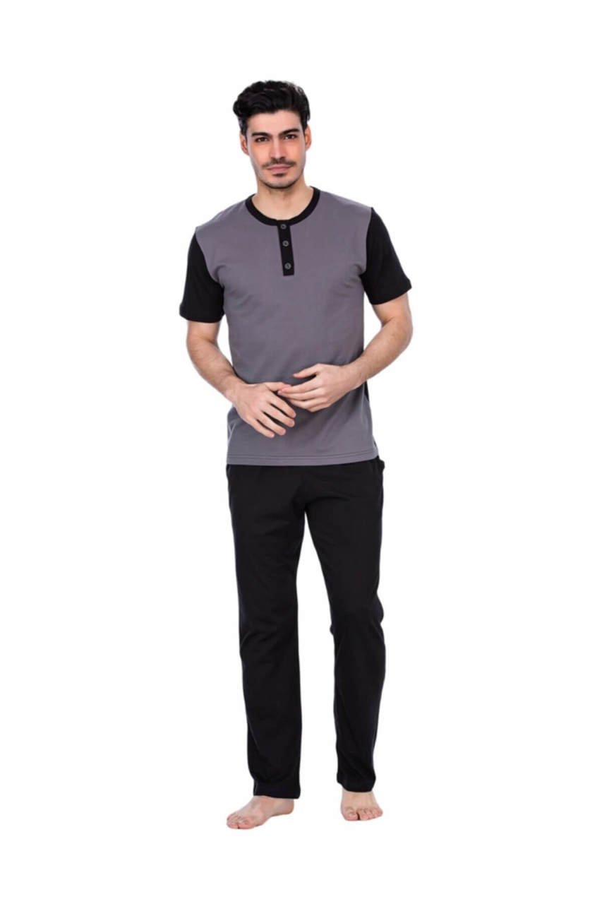 Güneş 4992 Kısa Kollu 3'lü Erkek Pijama Takımı