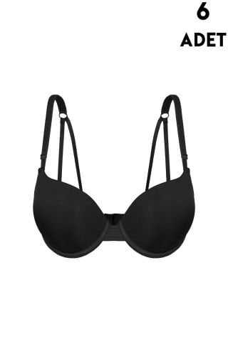 Aysemin 5007 B Cup (75-80-85-90) Balenli Destekli Bayan Sütyen 6'lı