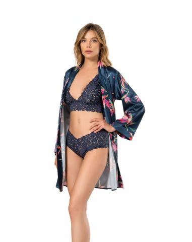 Moongirl 009 Bayan Saten 3'lü Takım