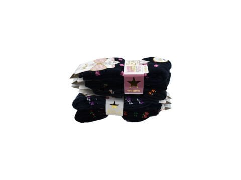 XGRİ POLO 36-02 Havlu Kışlık Bayan Soket Çorap 12'li