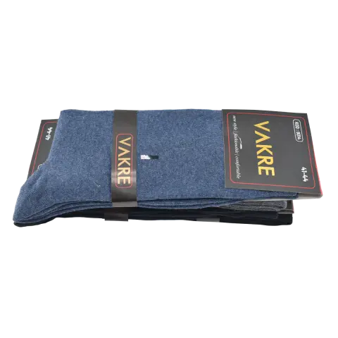 Vakre 9014-40 (41-44) Erkek Penye Likralı Çorap 12'li