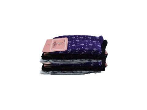 Potin 3-9 Bayan Penye Likralı Çorap 12'li