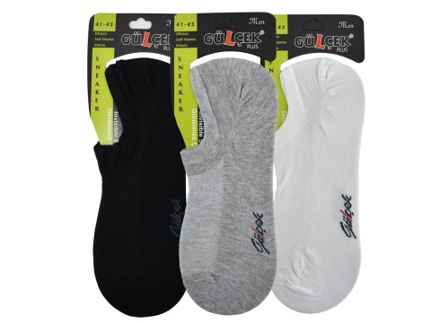 Gülçek Dikişsiz Erkek Sneaker Çorap 12'li