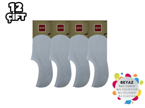 Şirin 7027-1 Görünmez Kapalı Erkek Penye Babet 12'li