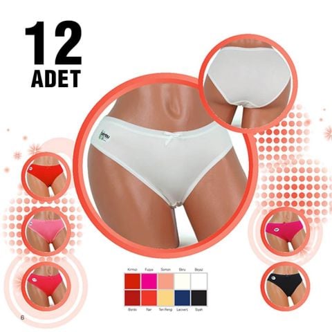 Dondeza 2032 Bambu Bayan Arabeden Külot 12'li
