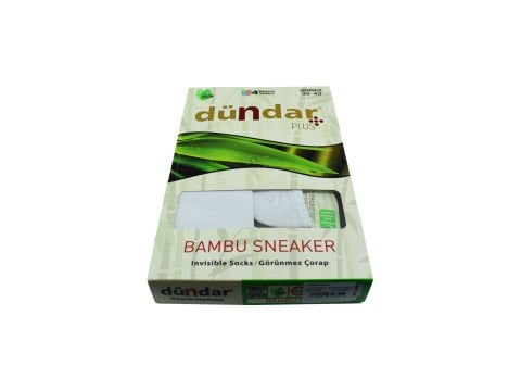 Dündar UNISEX Dikişsiz Yıkamalı Kokulu Bambu Sneaker 12'li