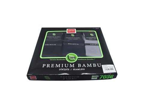 Şirin 7036 Dikişsiz Bambu Yarım Konç Patik 12'li