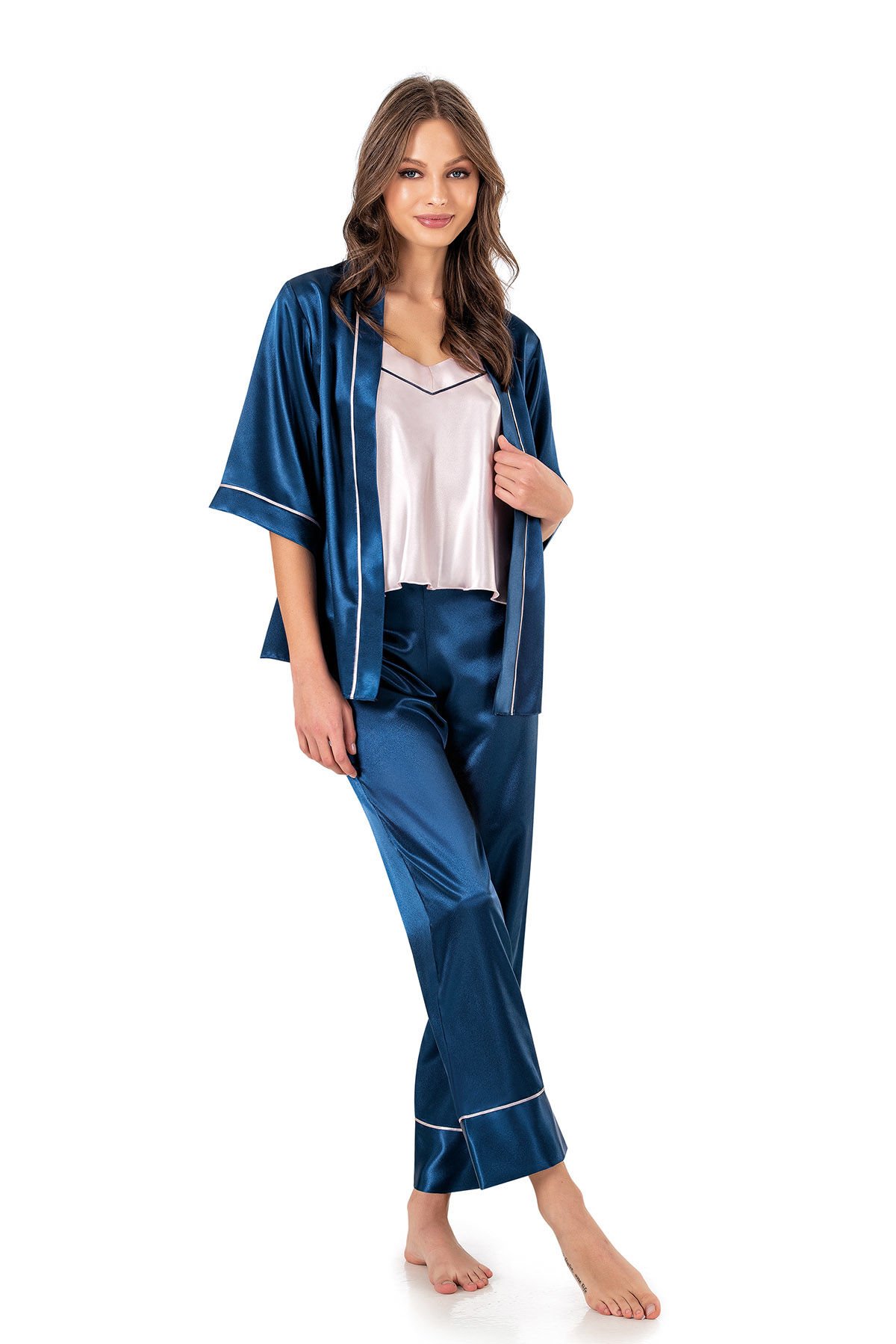 Moongirl 535 Bayan Saten 3lü Takım