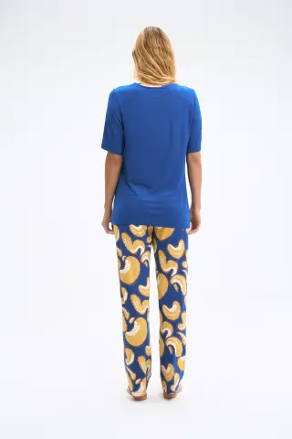 Pijadore 2037 (M-L-XL-XXL) Kısa Kollu Bayan Pijama Takım 4'lü