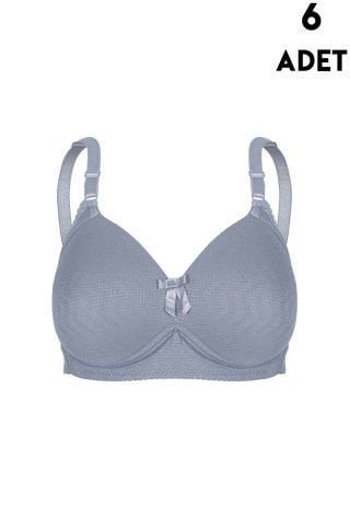 Aysemin 5173 C Cup Balensiz Desteksiz Bayan Sütyen 6'lı GRİ - SERİLİ