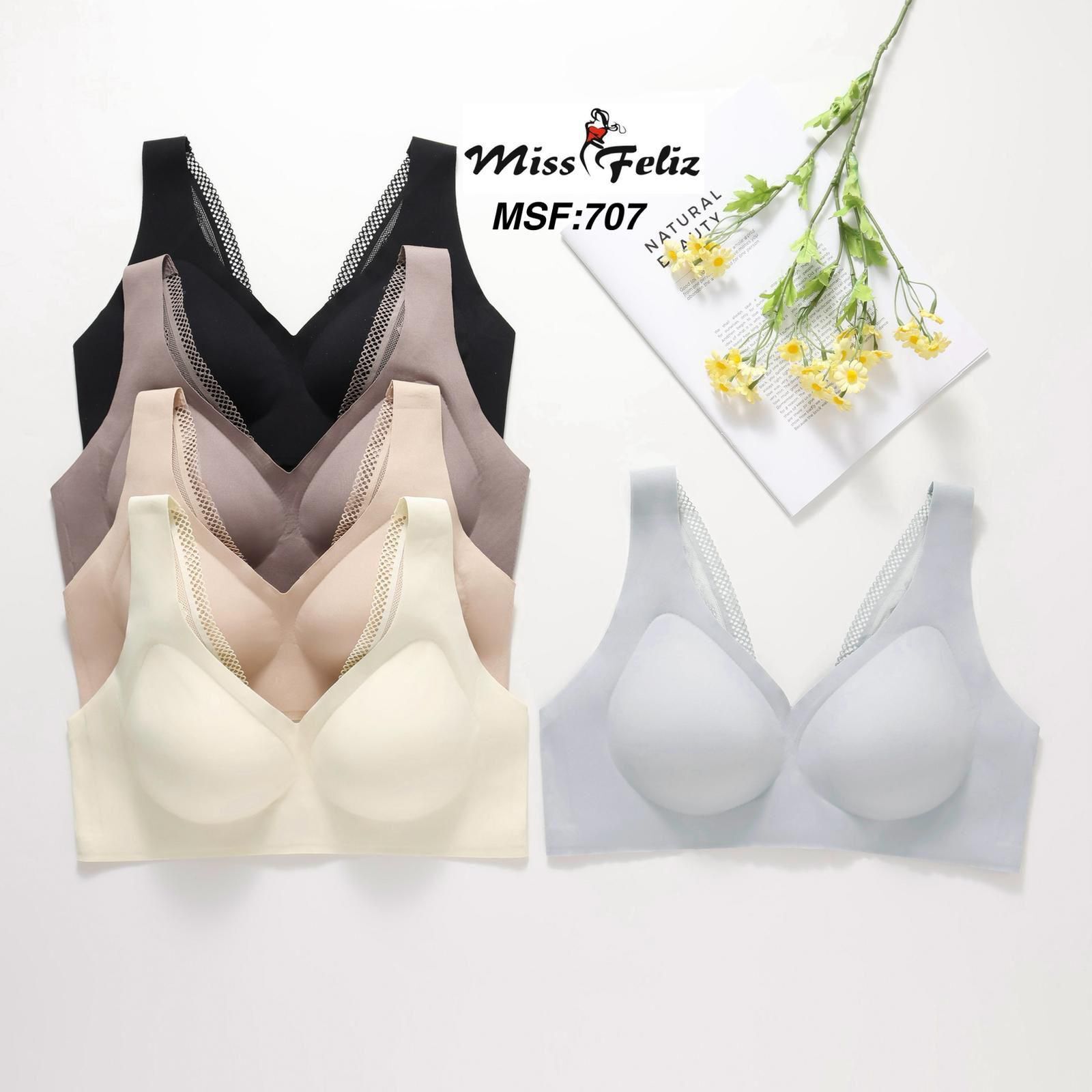 Miss Feliz 707 (M-L-XL-XXL) Zero Gram Lazer Kesim Bayan Sütyen 6'lı