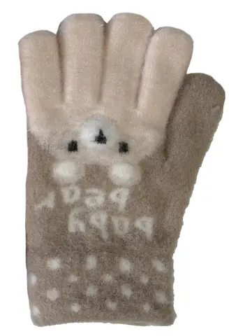 Kitti P-K26225-07  (3-6) Yaş Kız Çocuk Anaokulu Örme Eldiven 6'lı