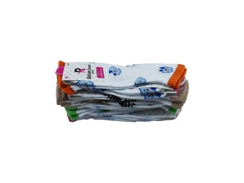 Pelin 12-24 Naturel Penye Parfümlü 3 Boyutlu Bayan Patik 12'li