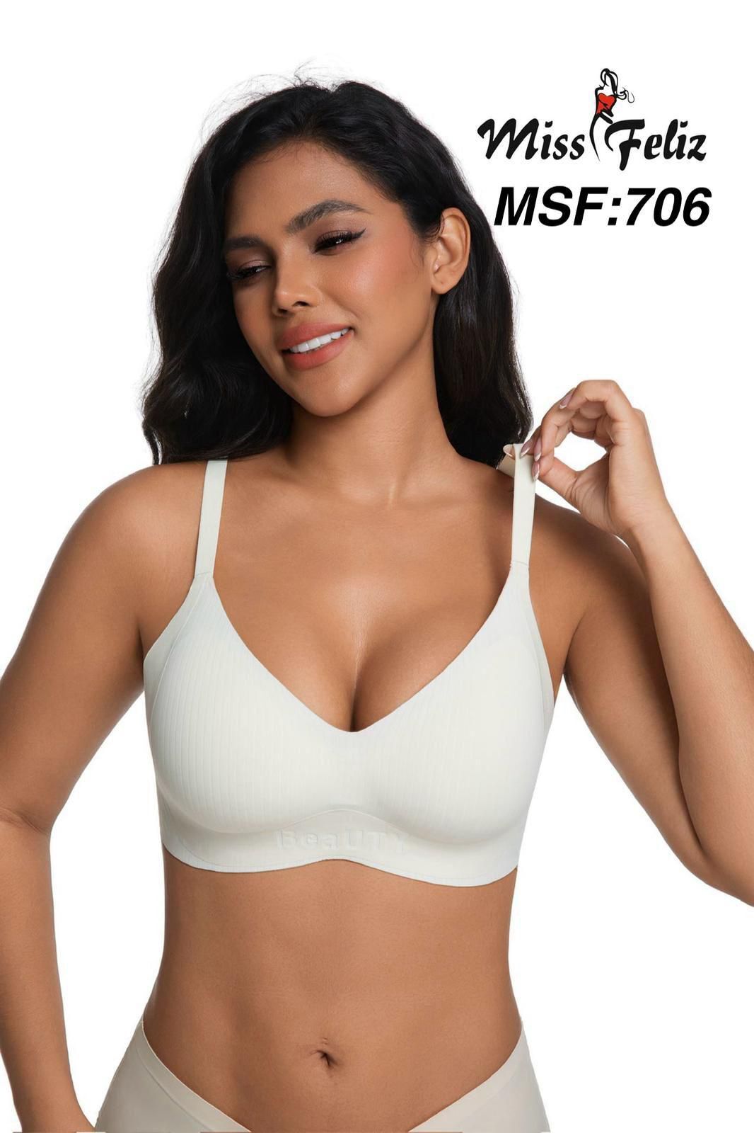 Miss Feliz 706 (M-L-XL-XXL) Zero Gram Lazer Kesim Bayan Sütyen 6'lı