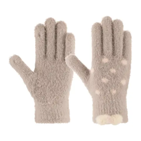 Kitti K26270-03 (9-15) Yaş Garson Kız Çocuk Çift Kat Örme Eldiven 12'li