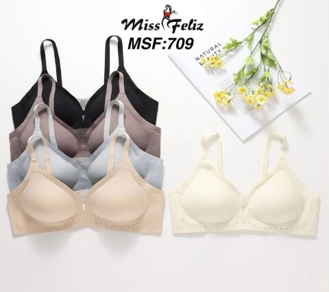 Miss Feliz 709 (M-L-XL-XXL) Zero Gram Lazer Kesim Bayan Sütyen 6'lı